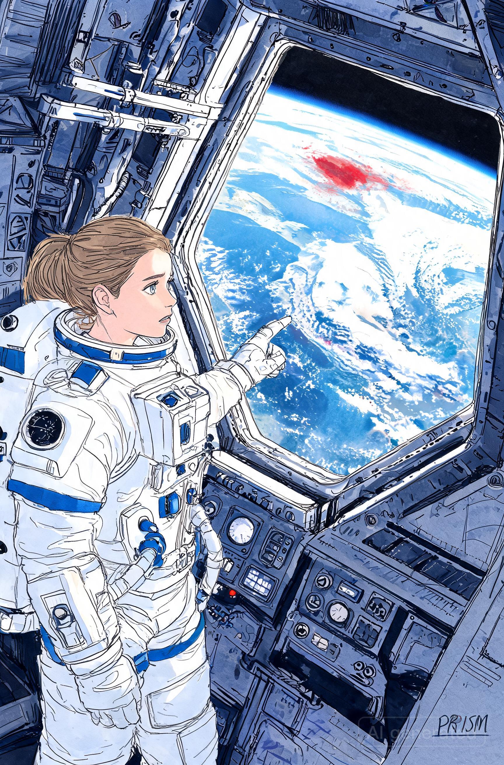 Sophie Adenot vulgarise la science depuis l'ISS pour alerter sur la fragilité terrestre