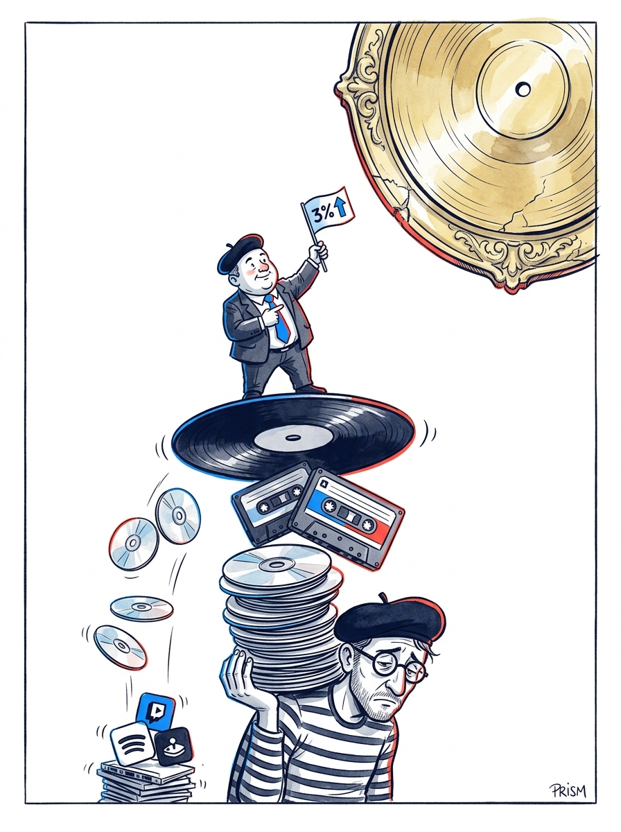 L'industrie musicale française progresse de 3% en 2025 mais reste sous ses records historiques de revenus