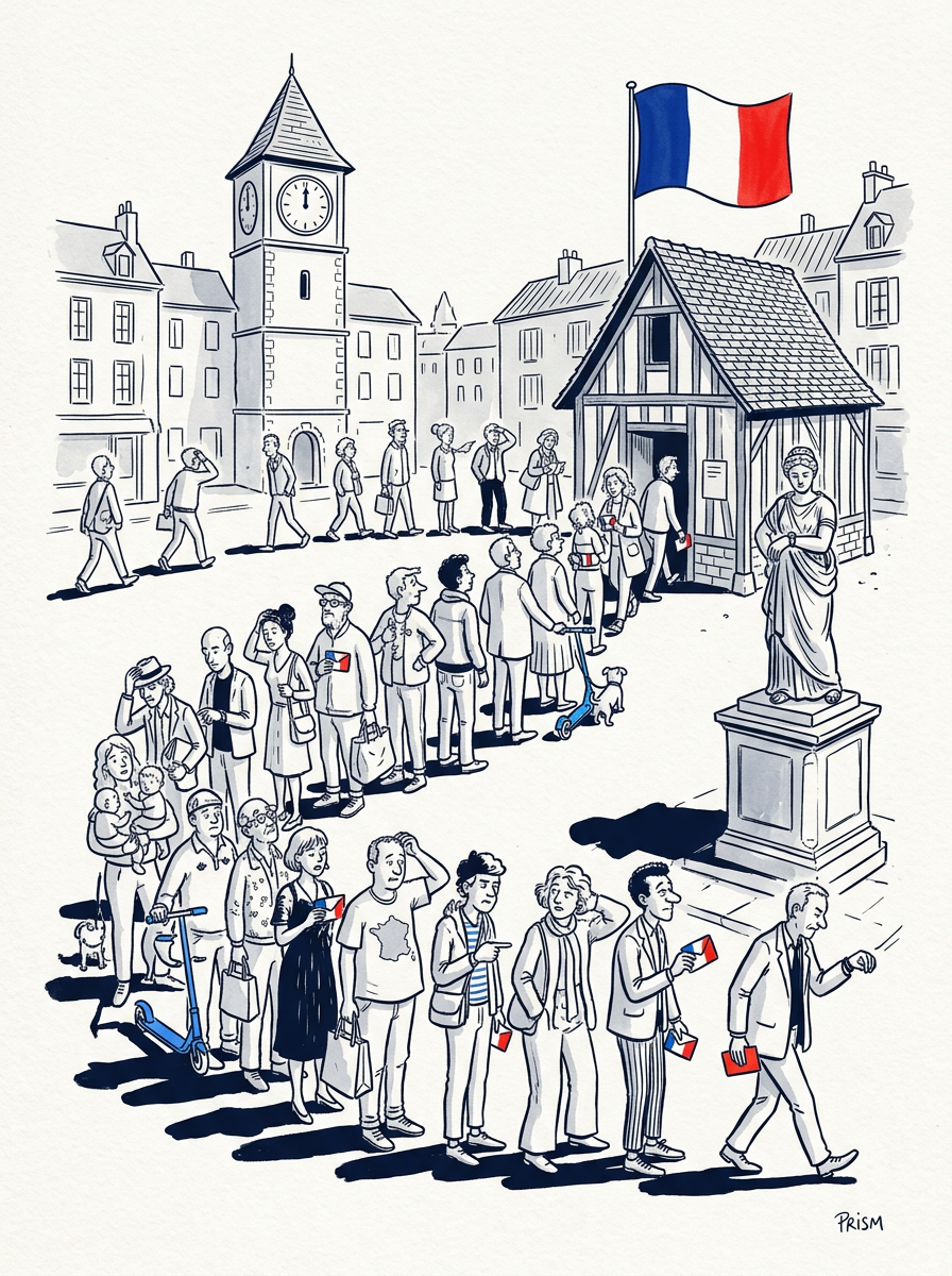 Mobilisation en hausse au premier tour des municipales 2026 avec 20,98 % de participation à midi