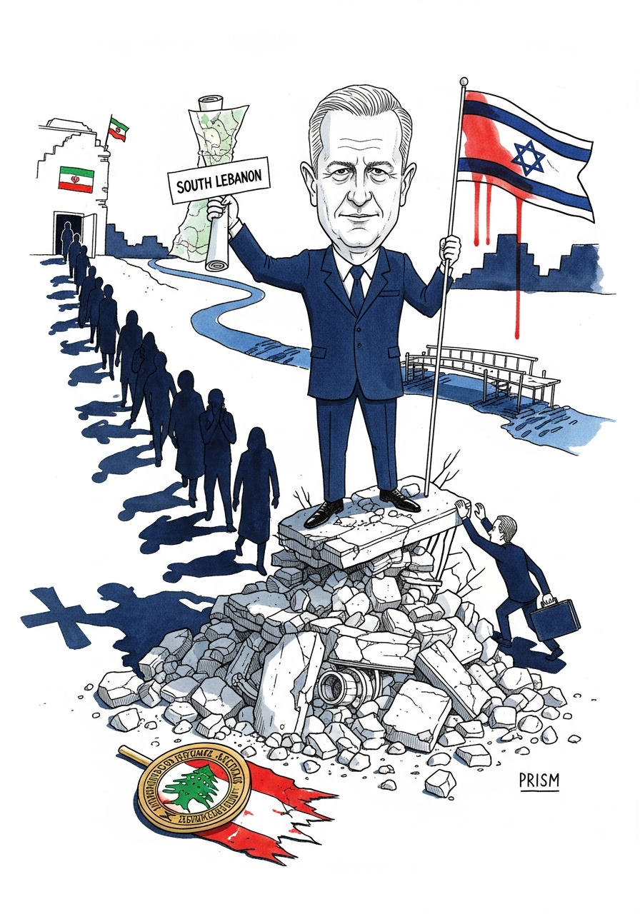 Israël annonce le contrôle militaire du Sud-Liban jusqu'au Litani, provoquant une crise humanitaire et diplomatique majeure.