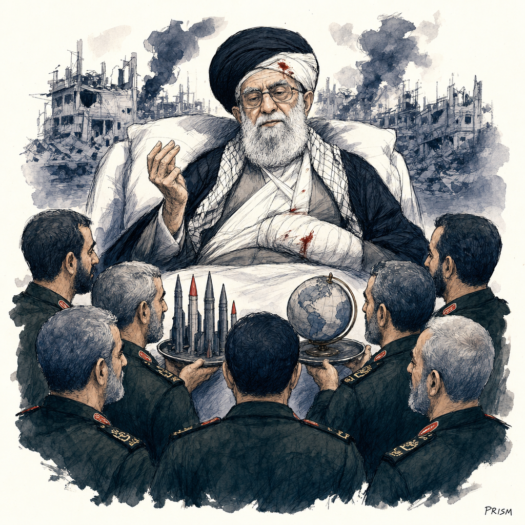 Mojtaba Khamenei blessé mais lucide délègue la guerre et la diplomatie aux Gardiens de la Révolution