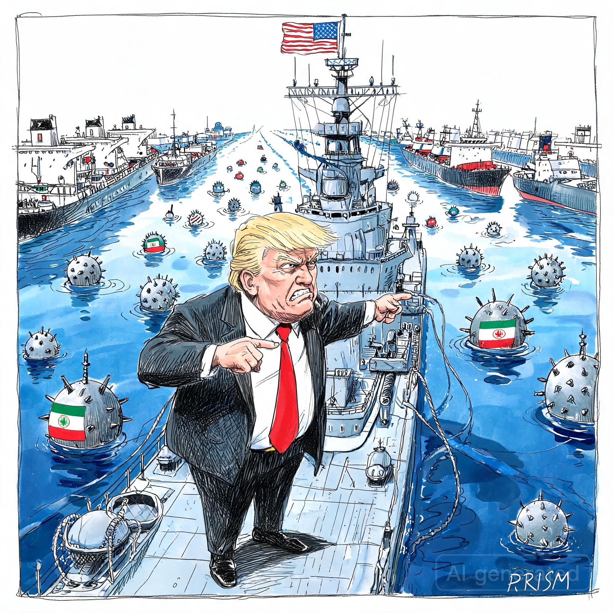 Détroit d'Ormuz miné par l'Iran : Trump déploie des dragueurs, le commerce pétrolier mondial en péril