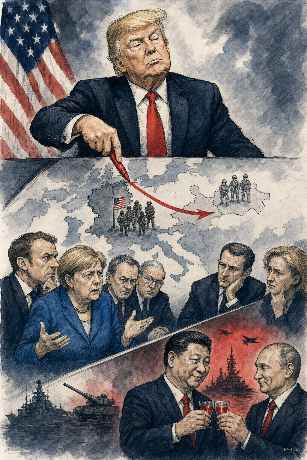 Donald Trump annonce le retrait des troupes américaines d'Allemagne provoquant une crise diplomatique majeure mondiale.