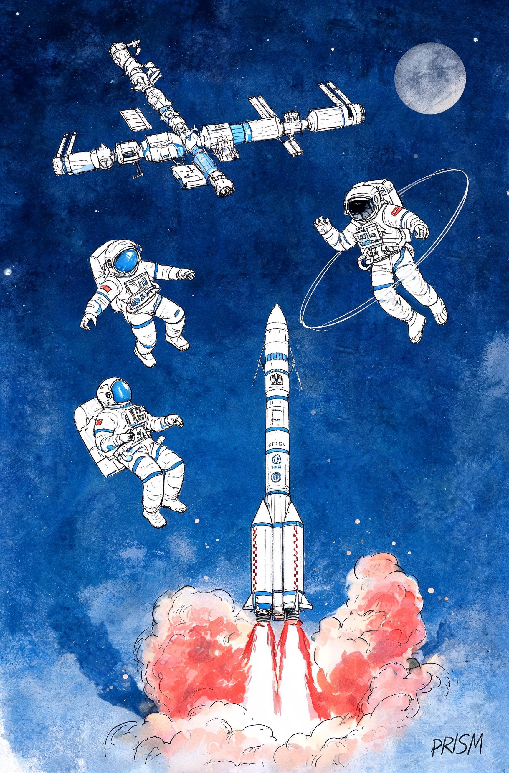 La Chine lance Shenzhou-23 : un taïkonaute passera un an en orbite pour préparer la Lune
