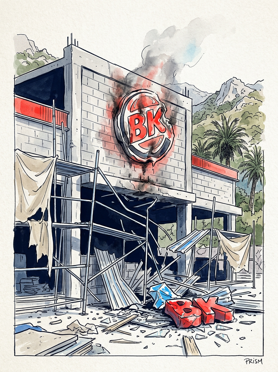 Une explosion criminelle retarde l'ouverture du futur Burger King corse après avoir endommagé le chantier.