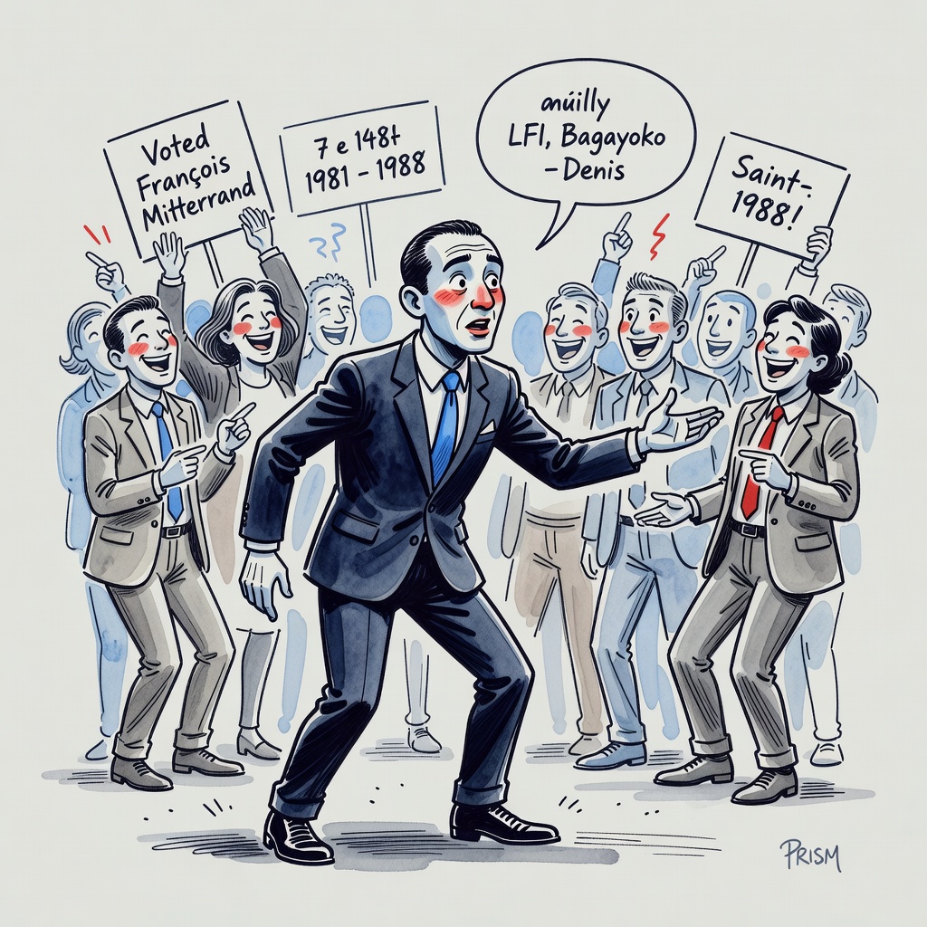 Bally Bagayoko affirme avoir voté pour François Mitterrand alors qu'il était mineur, suscitant moqueries et critiques.