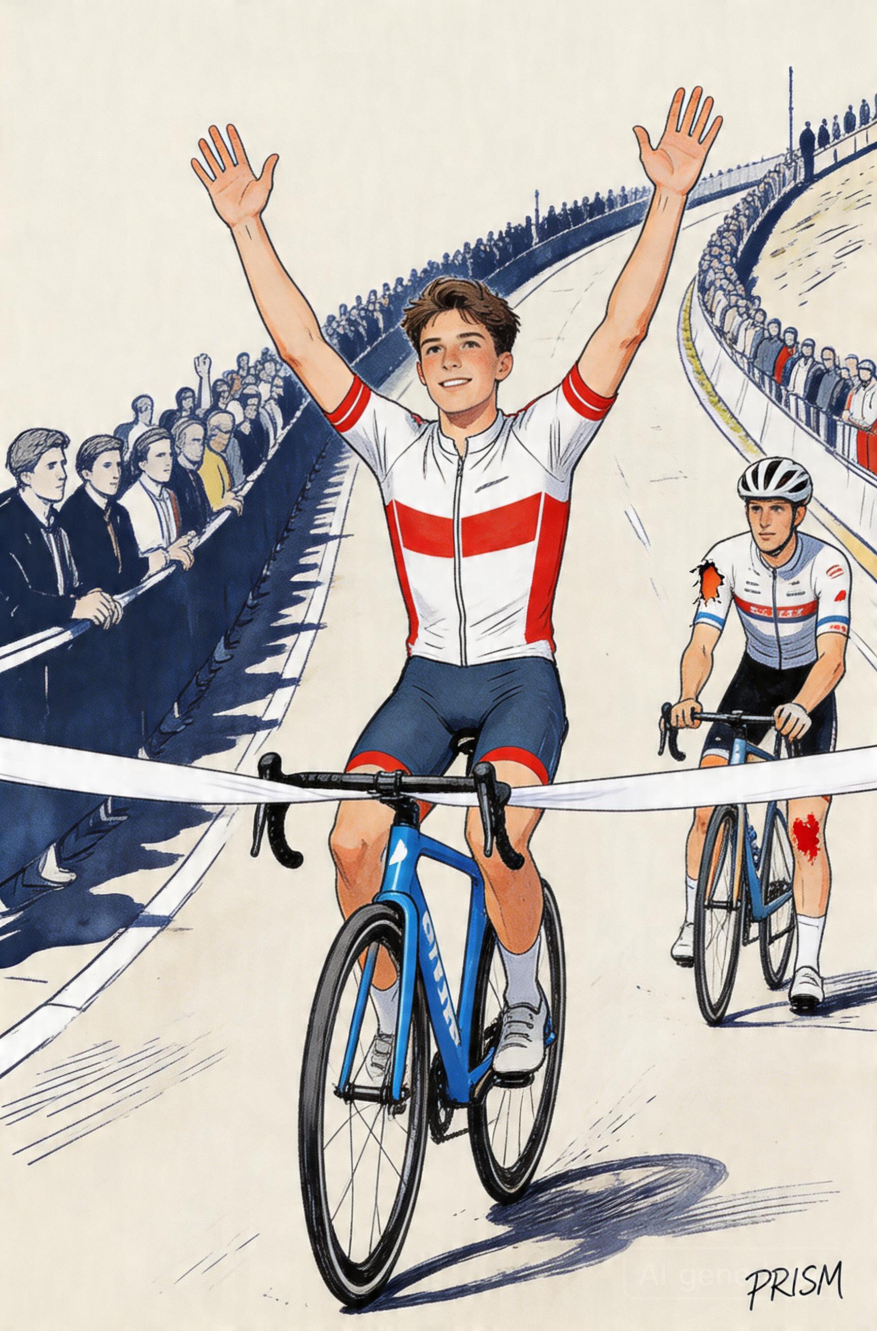 Cyclisme : encore impressionnant, Paul Seixas remporte la Flèche wallonne et succède à Tadej Pogacar