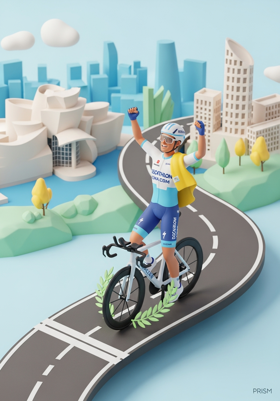 Paul Seixas s'impose à Bilbao et signe sa première victoire World Tour sur le circuit d'élite