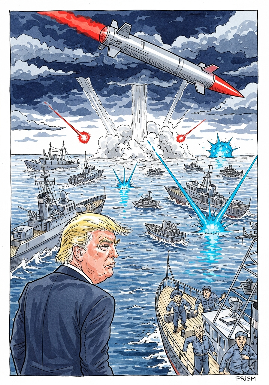 Donald Trump annonce le retrait des États-Unis d'Iran sous trois semaines, délaissant le détroit d'Ormuz