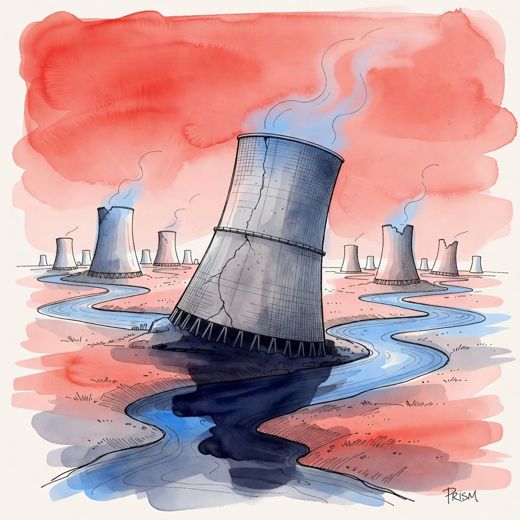 Face aux températures extrêmes de la canicule, EDF contraint d'arrêter ou de brider 11 réacteurs nucléaires.