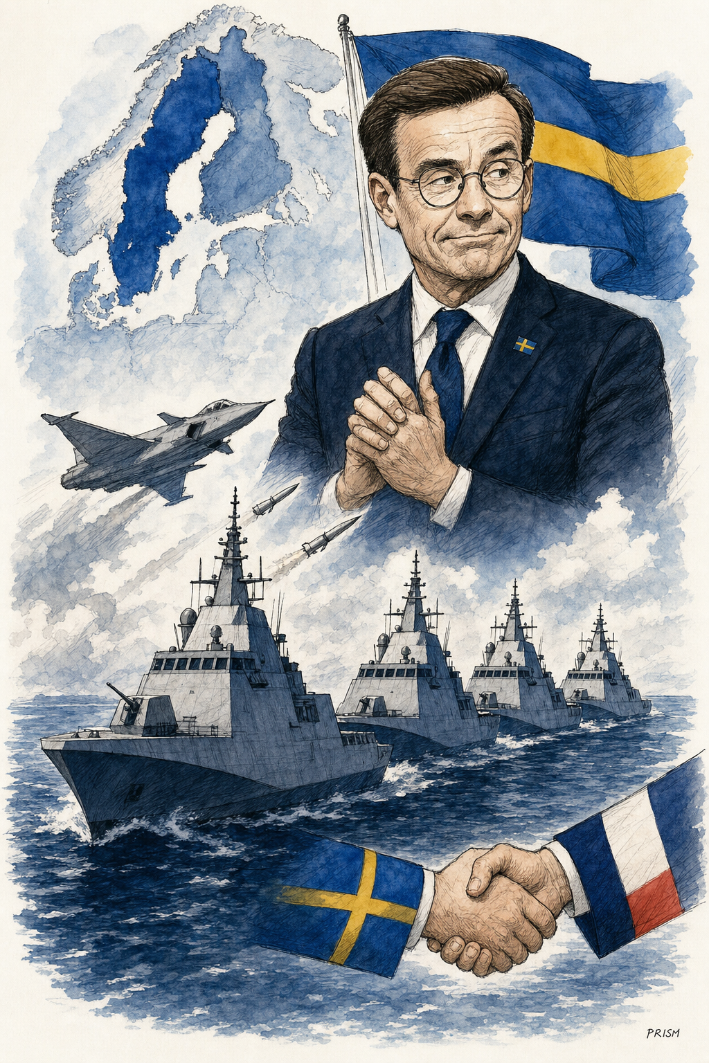 La Suède va acheter quatre frégates au français Naval Group, annonce le premier ministre Ulf Kristersson