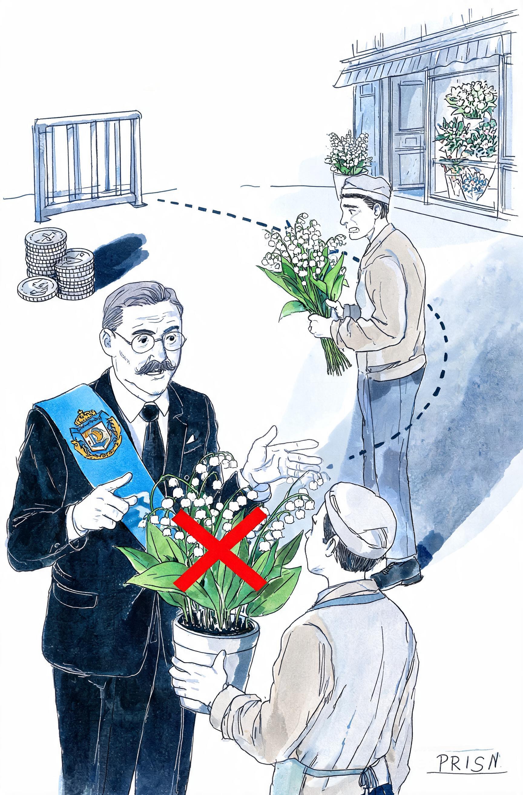 Maires interdisent vente de muguet cultivé le 1er mai, amende jusqu'à 3750€ et 6 mois prison
