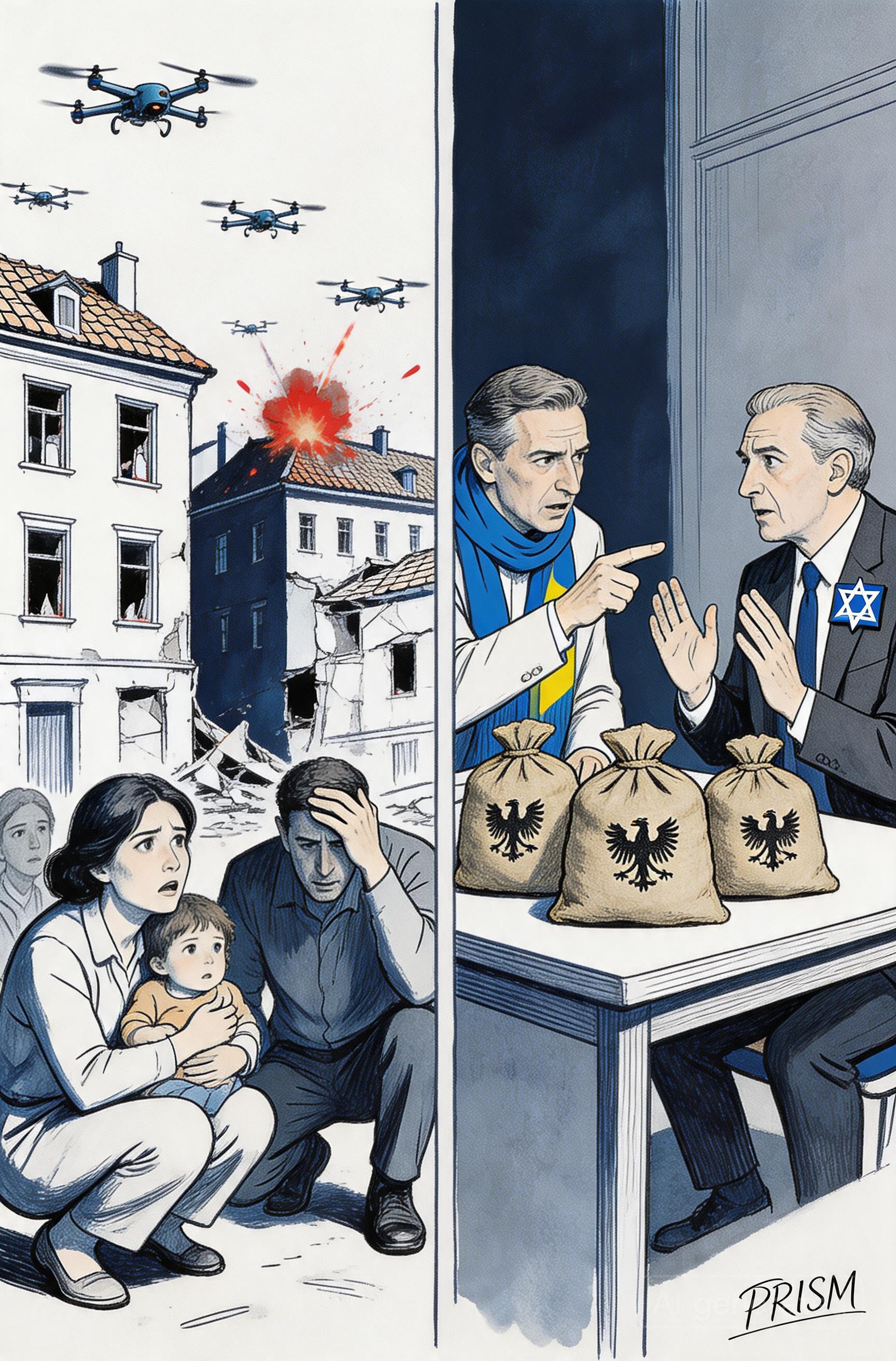 Frappes de drones meurtrières en Ukraine et tension diplomatique avec Israël sur le grain volé