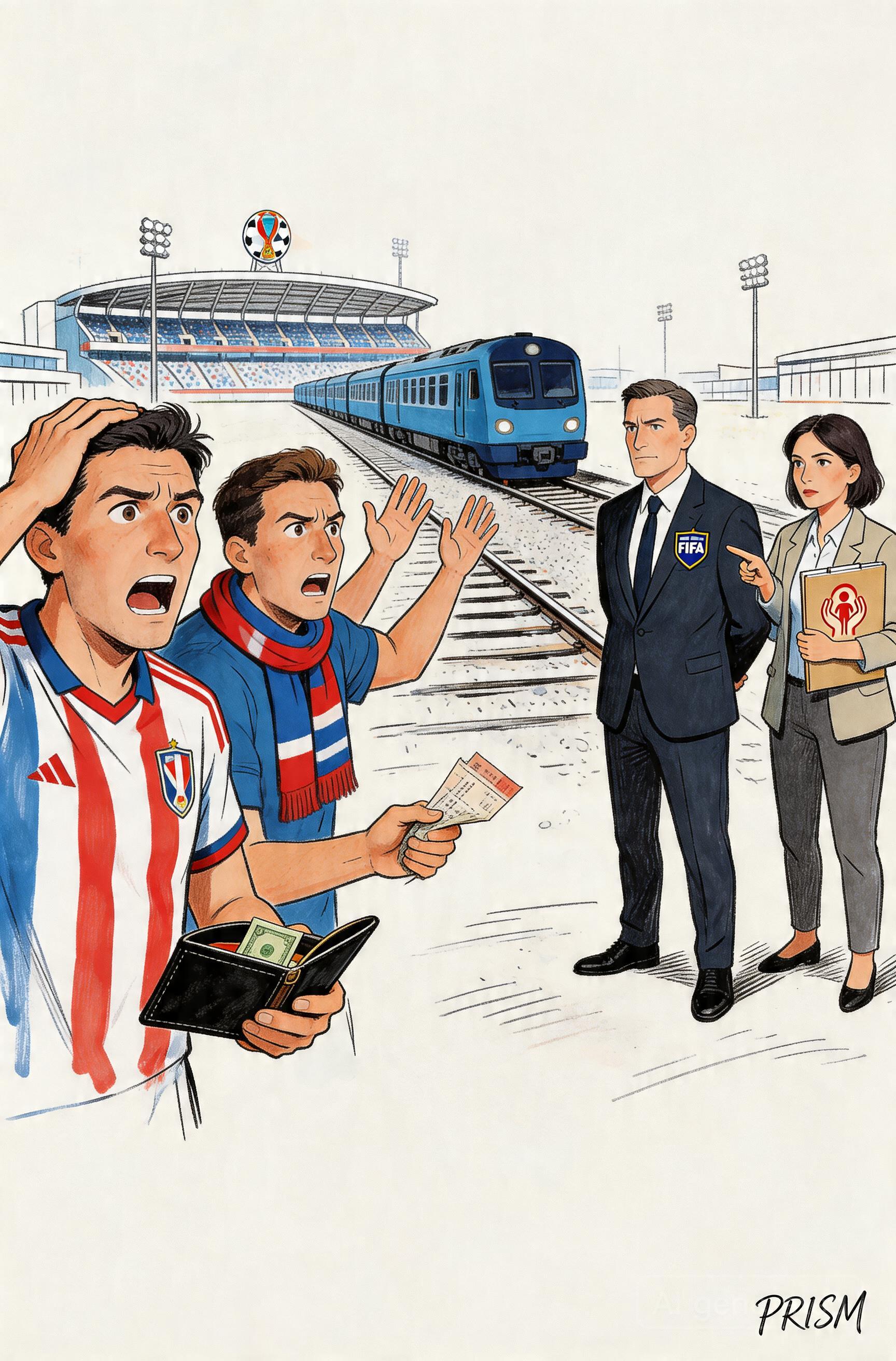 Les trajets en train atteignent 150 dollars aux États-Unis, pénalisant les supporters du Mondial 2026.