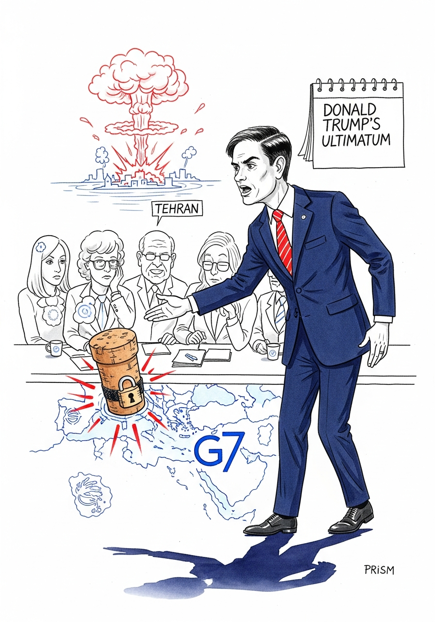 Le secrétaire d'Etat américain Marco Rubio participe à la réunion du G7 en France
