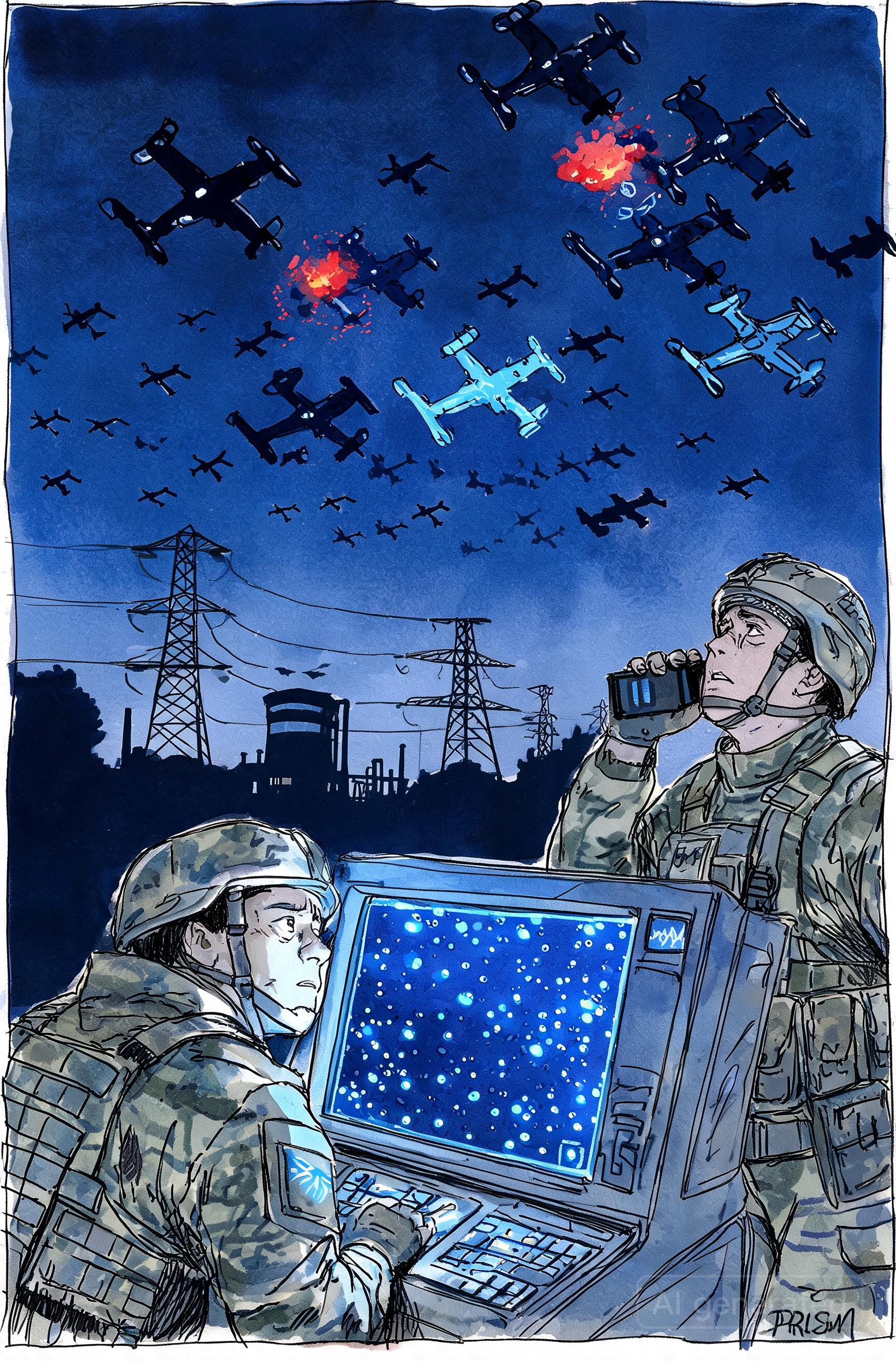 Ukraine intercepte un nombre record de drones russes pour protéger ses infrastructures civiles menacées