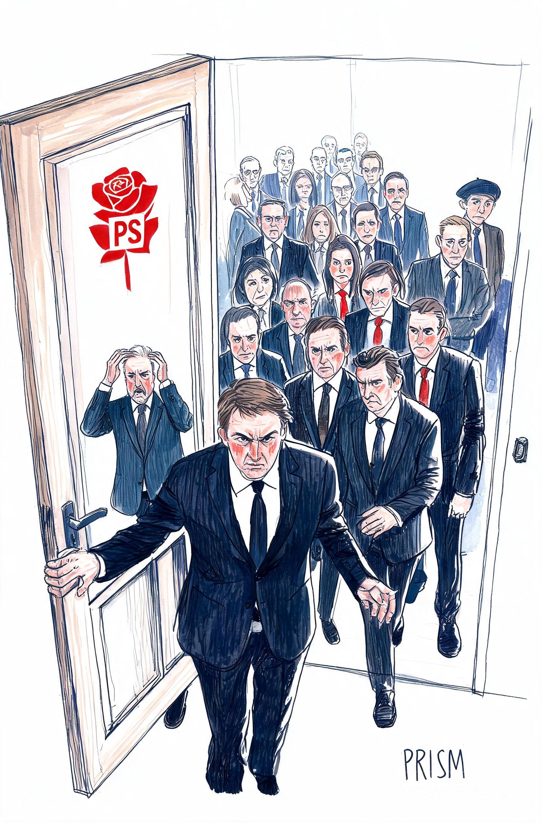 Boris Vallaud et 24 cadres quittent la direction du PS, crise ouverte pour la primaire 2027.