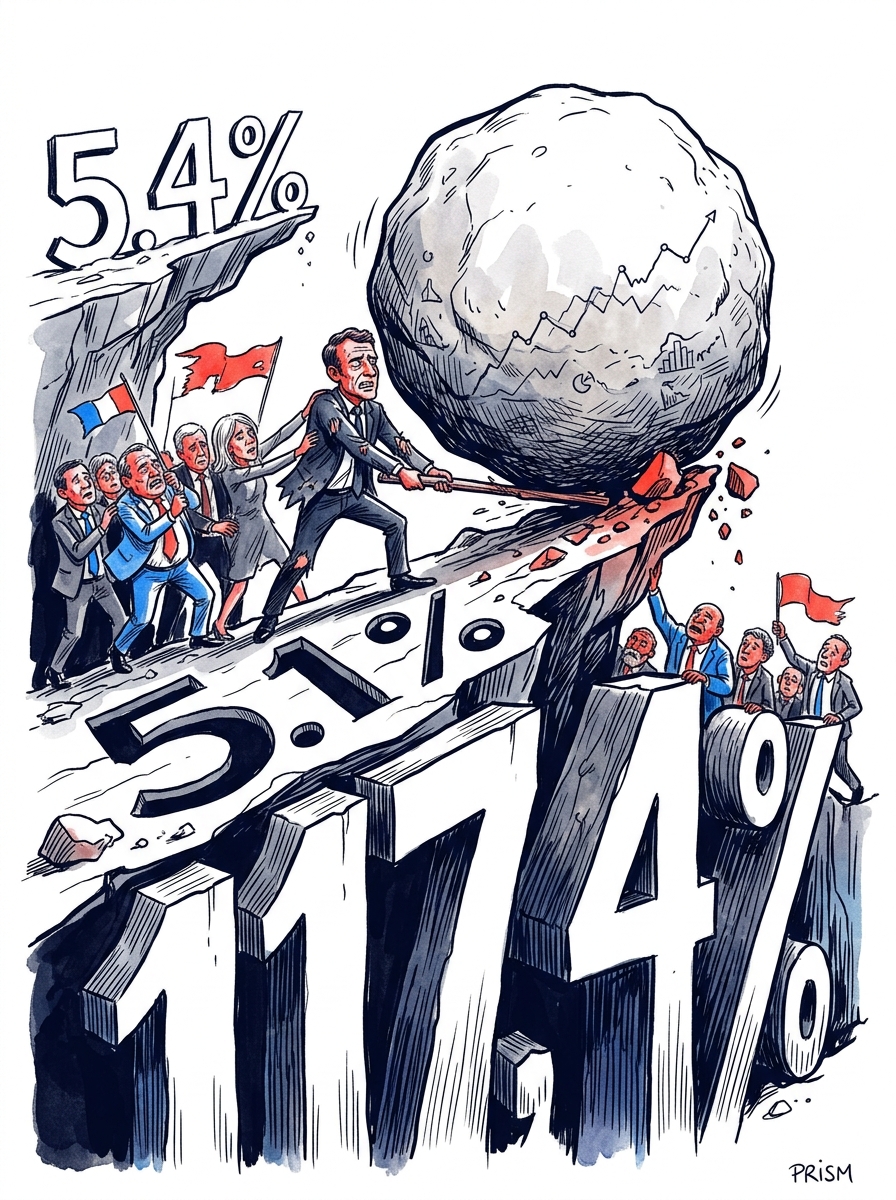Le déficit public français s'établit à 5,1 % du PIB en 2025, dépassant les prévisions initiales