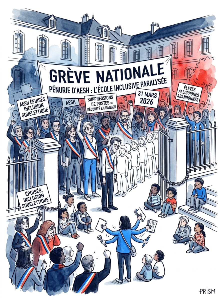 Le manque criant d'AESH paralyse l'école inclusive française, provoquant une grève nationale et l'épuisement des enseignants.