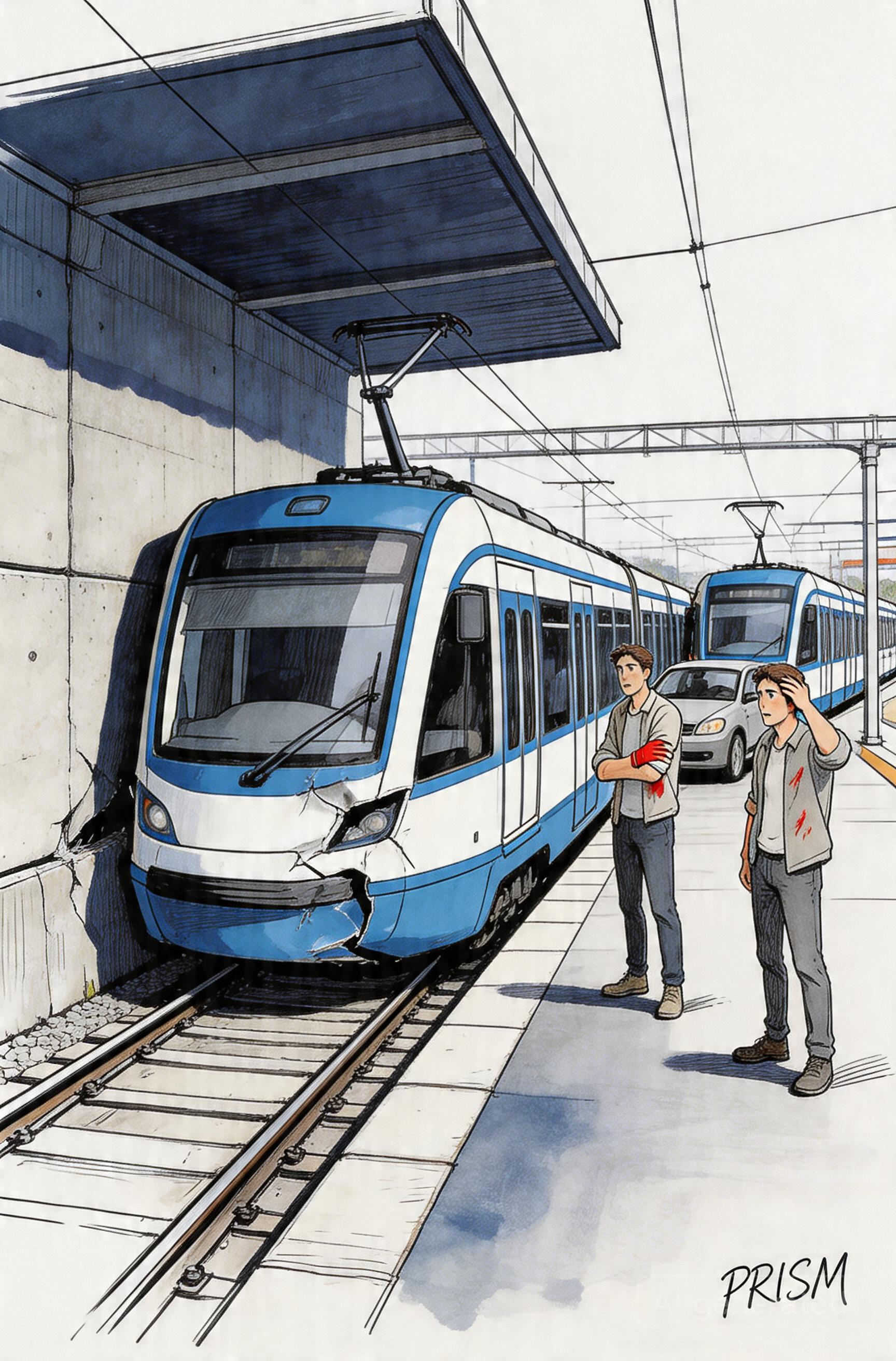 Un tramway percute un mur à la gare de Strasbourg, faisant deux blessés légers