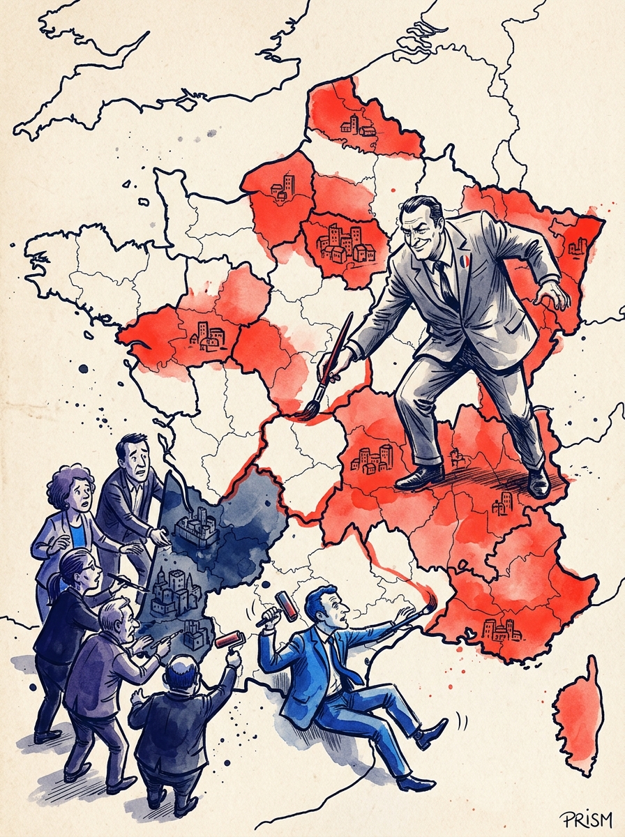 Le Rassemblement national multiplie par six ses mairies et s'implante dans les villes moyennes en 2026