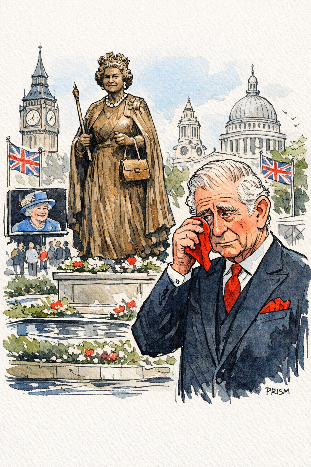 Charles III honore le centenaire d'Elizabeth II avec de nouveaux mémoriaux à Londres