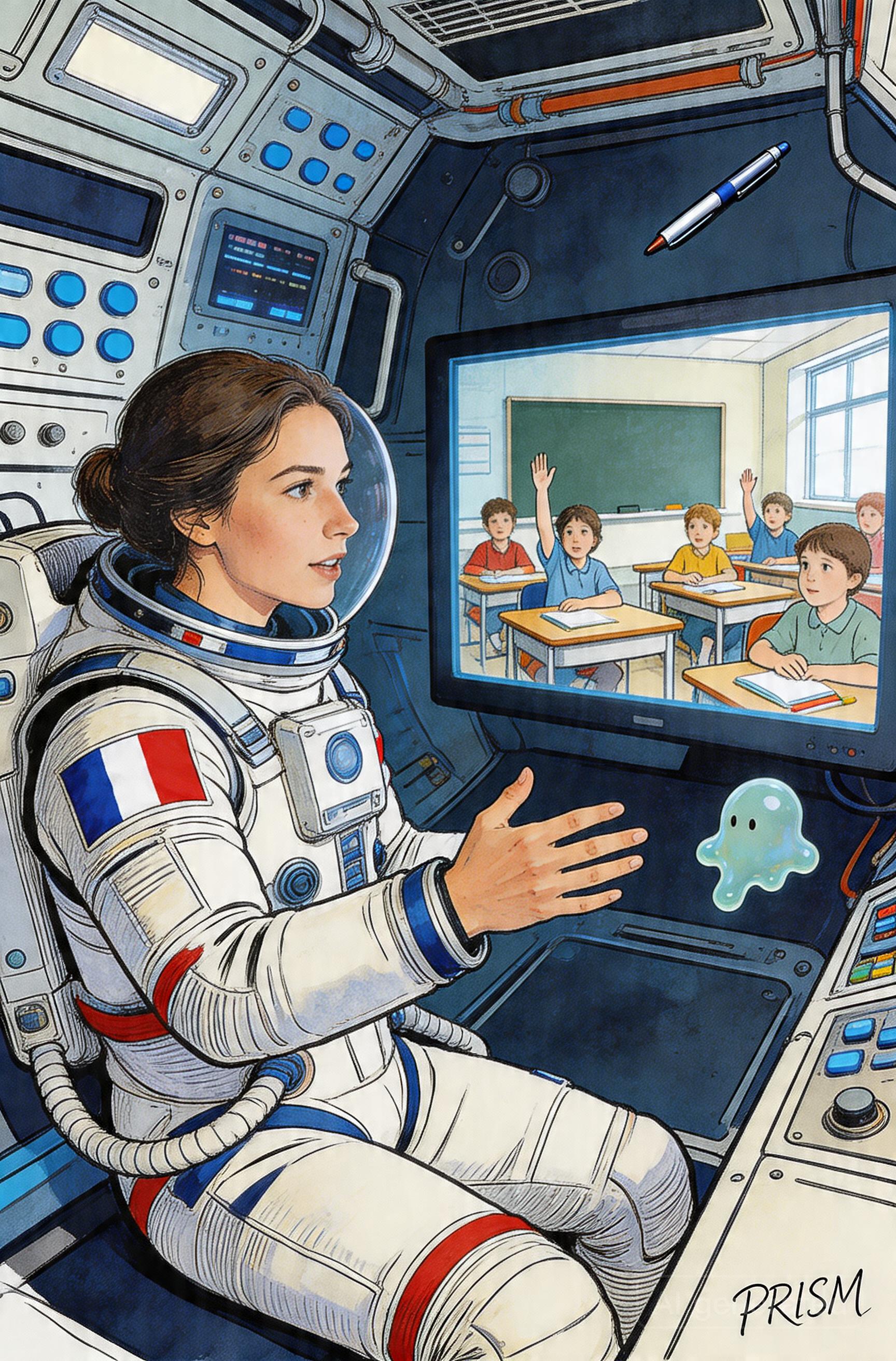L'astronaute française Sophie Adenot échange en direct avec des élèves depuis la Station spatiale internationale