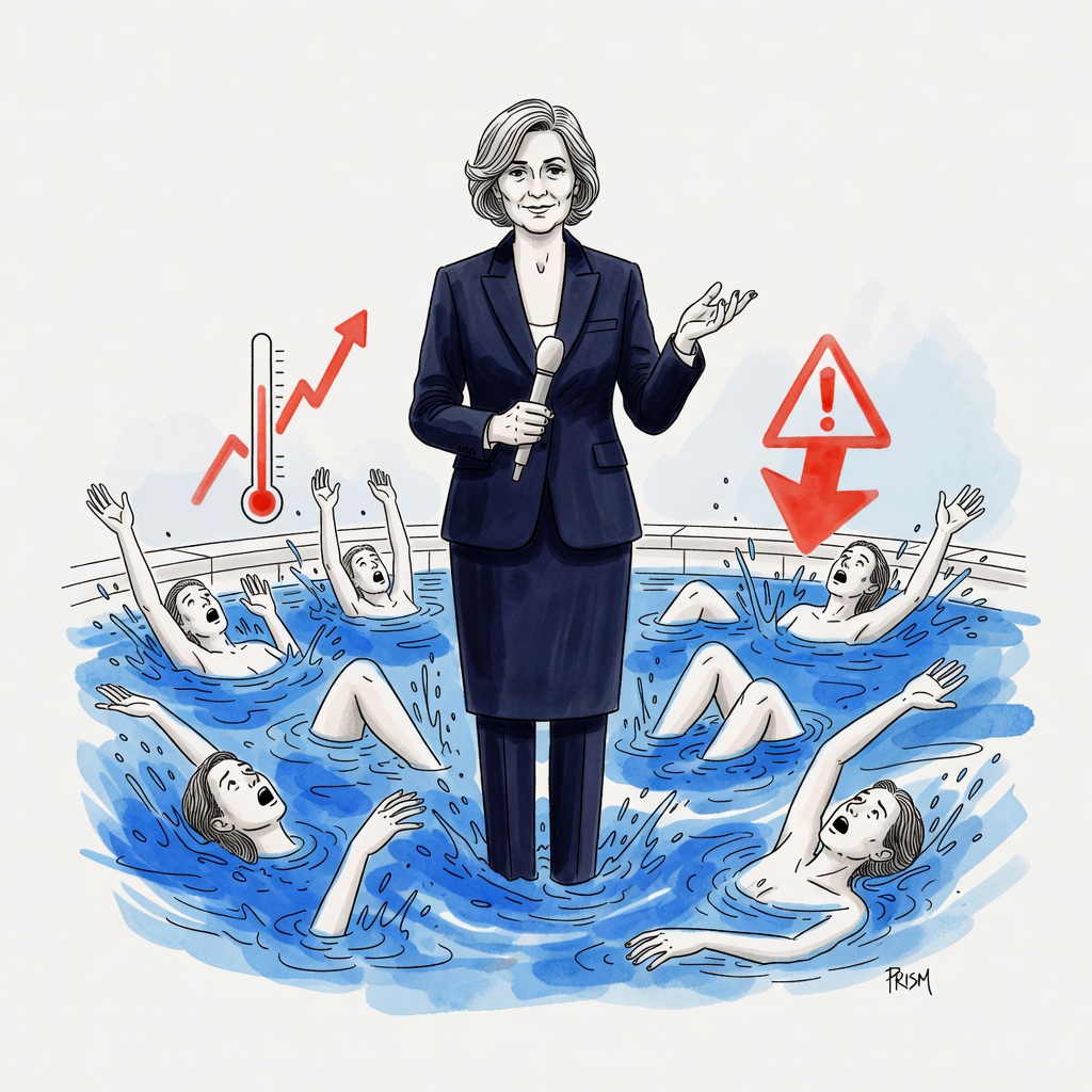 La canicule fait 55 morts par noyade, annonce la ministre des Sports Marina Ferrari.