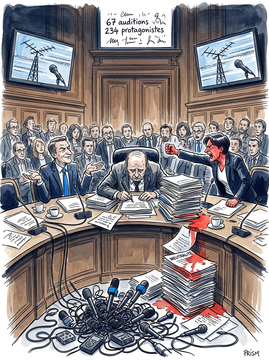Audiovisuel public : la commission d'enquête clôt six mois d'auditions et cristallise les fractures politiques nationales.