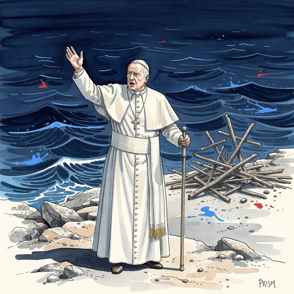 Le pape Léon XIV exhorte l'Europe à adopter une stratégie migratoire à long terme depuis Lampedusa.