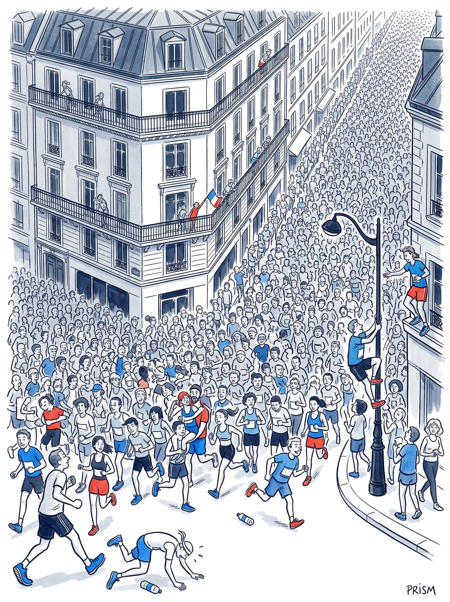Le Marathon de Paris 2026 mobilise 60 000 coureurs confirmant l'explosion massive du running en France
