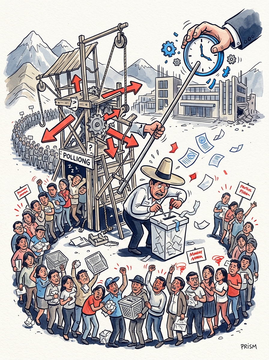 Élection présidentielle au Pérou prolongée lundi après des perturbations logistiques majeures affectant des milliers d'électeurs