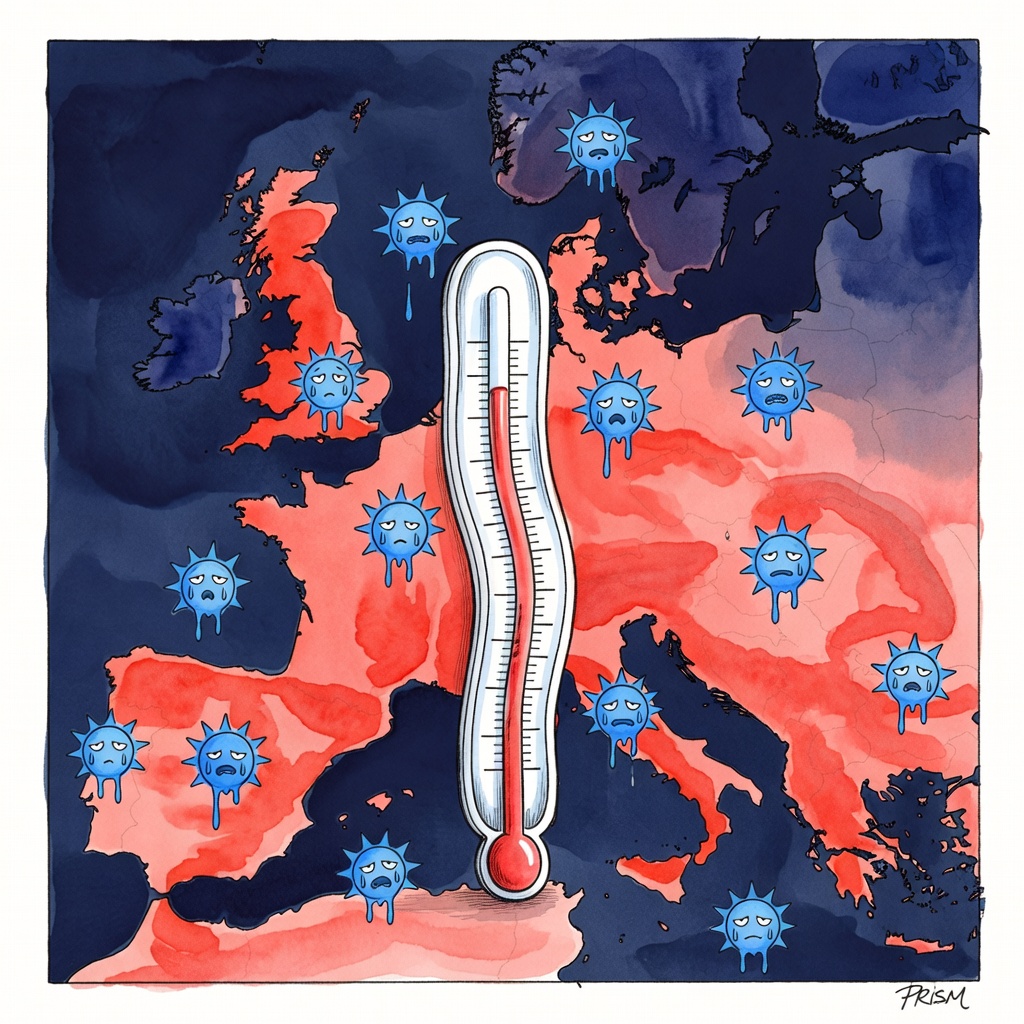 L'Europe occidentale enregistre son juin le plus chaud, un réchauffement plus rapide que la moyenne mondiale.