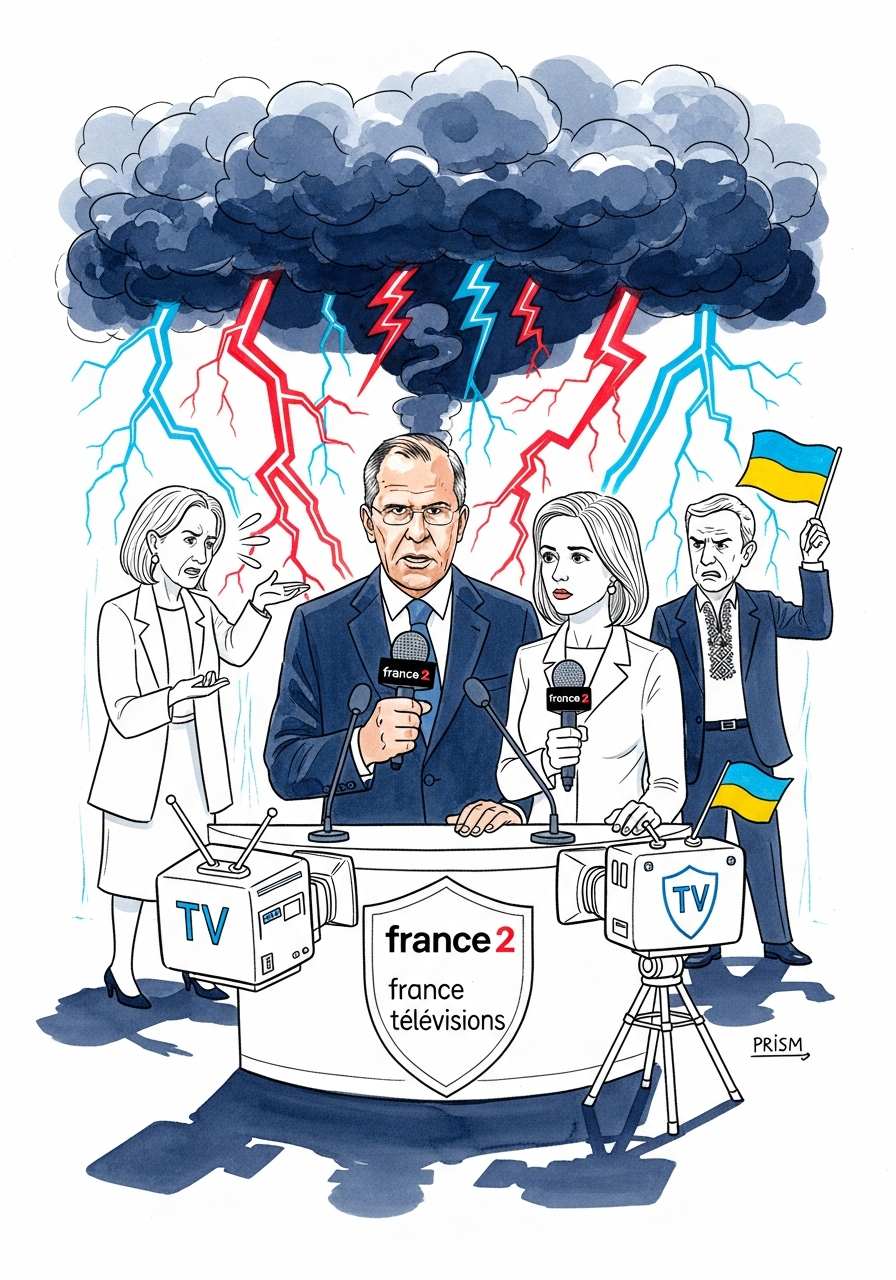 L'interview de Sergueï Lavrov sur France 2 déclenche une crise diplomatique majeure entre Paris et Kiev.