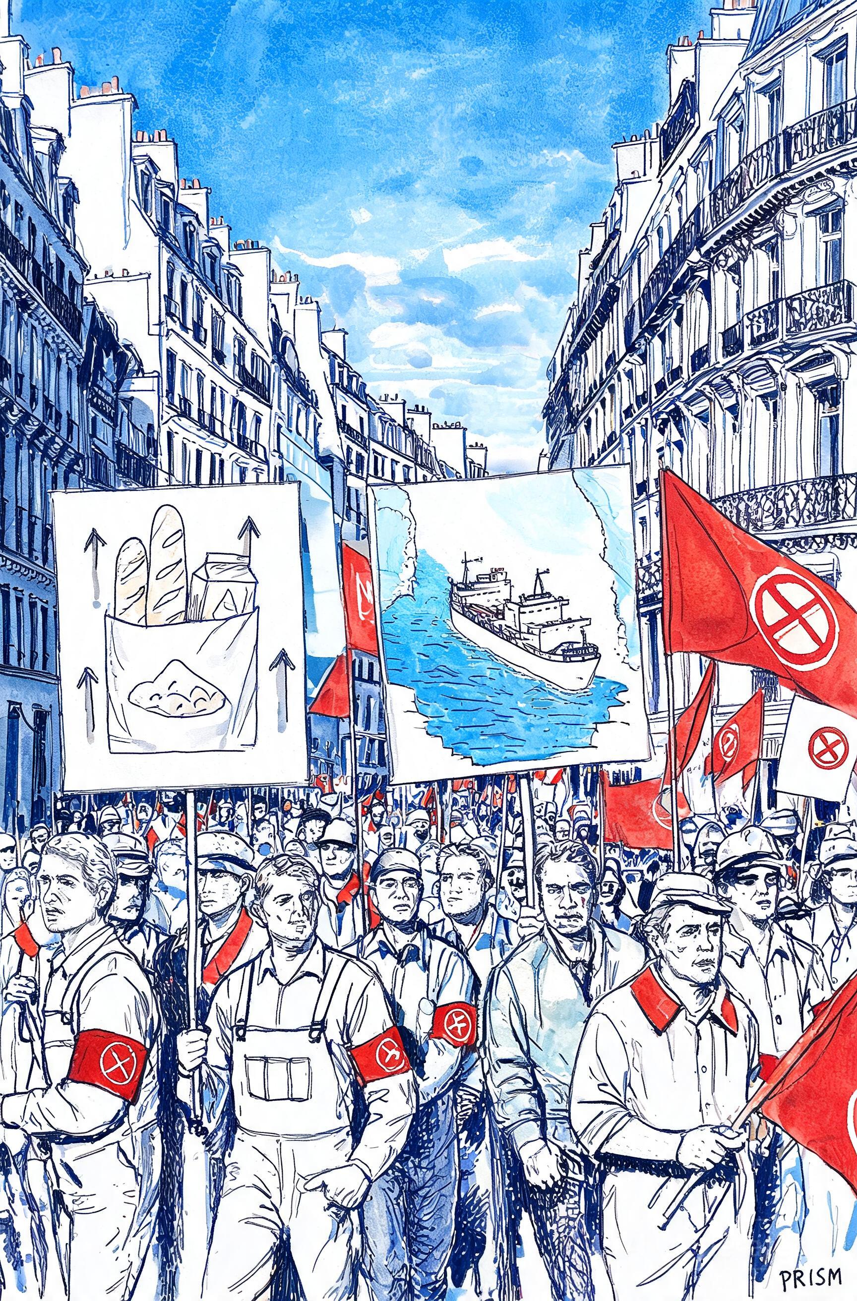 En direct : des manifestations du 1er-Mai sous le signe de la guerre au Moyen-Orient