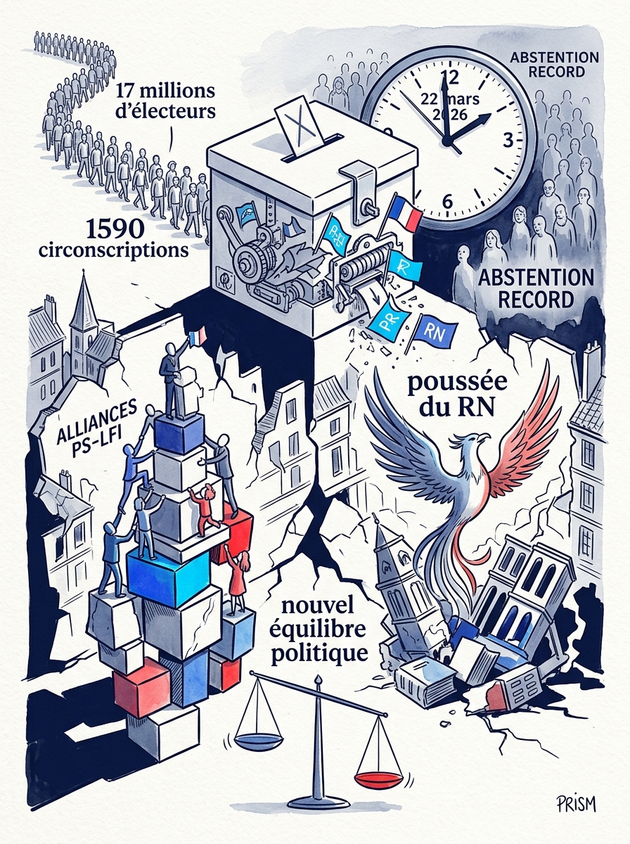 Second tour des municipales 2026 : alliances stratégiques et percée du RN redéfinissent l'équilibre politique national