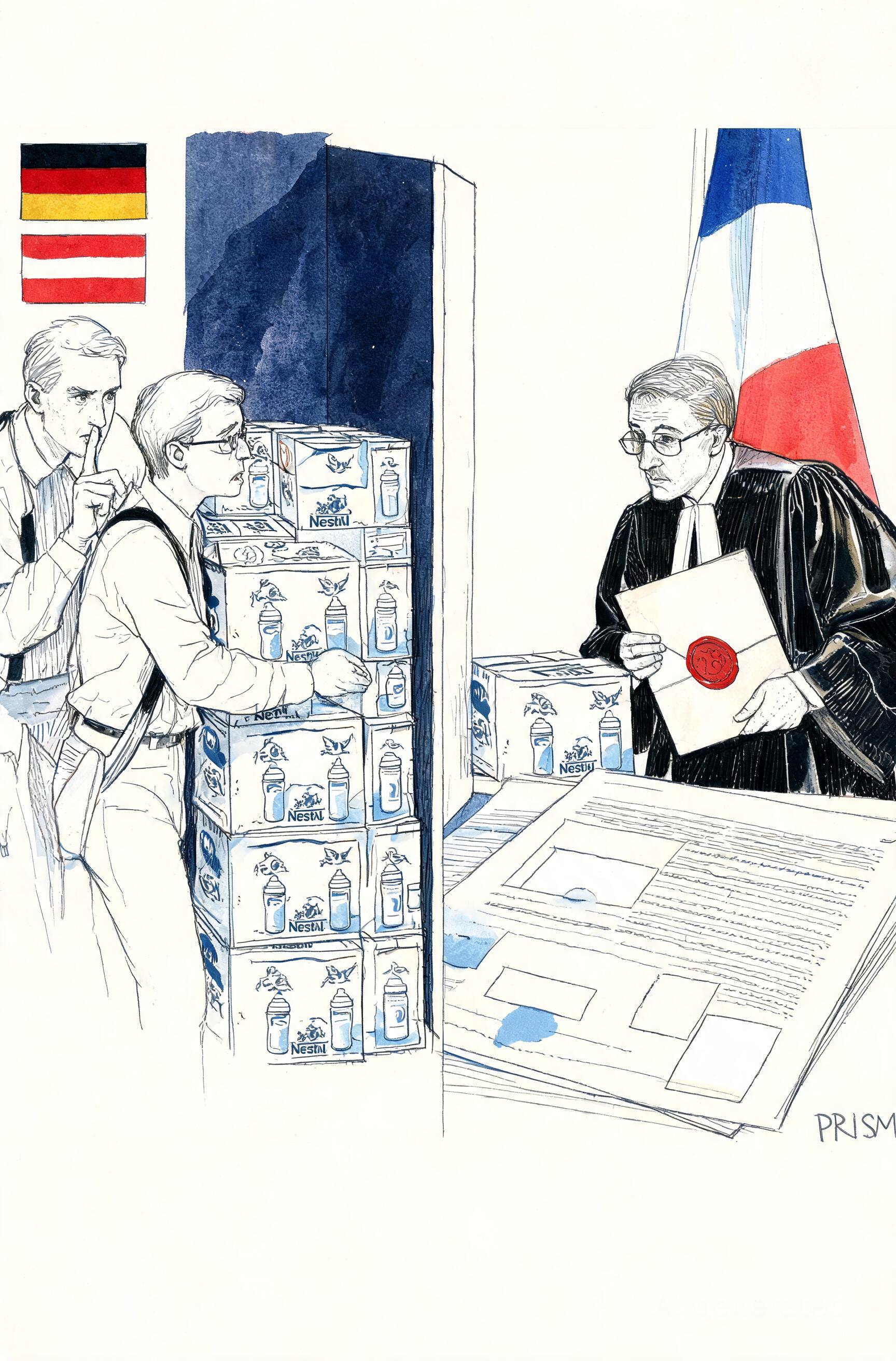 Nestlé discreetly removed contaminated infant milk in Germany and Austria, prompting French justice investigation.