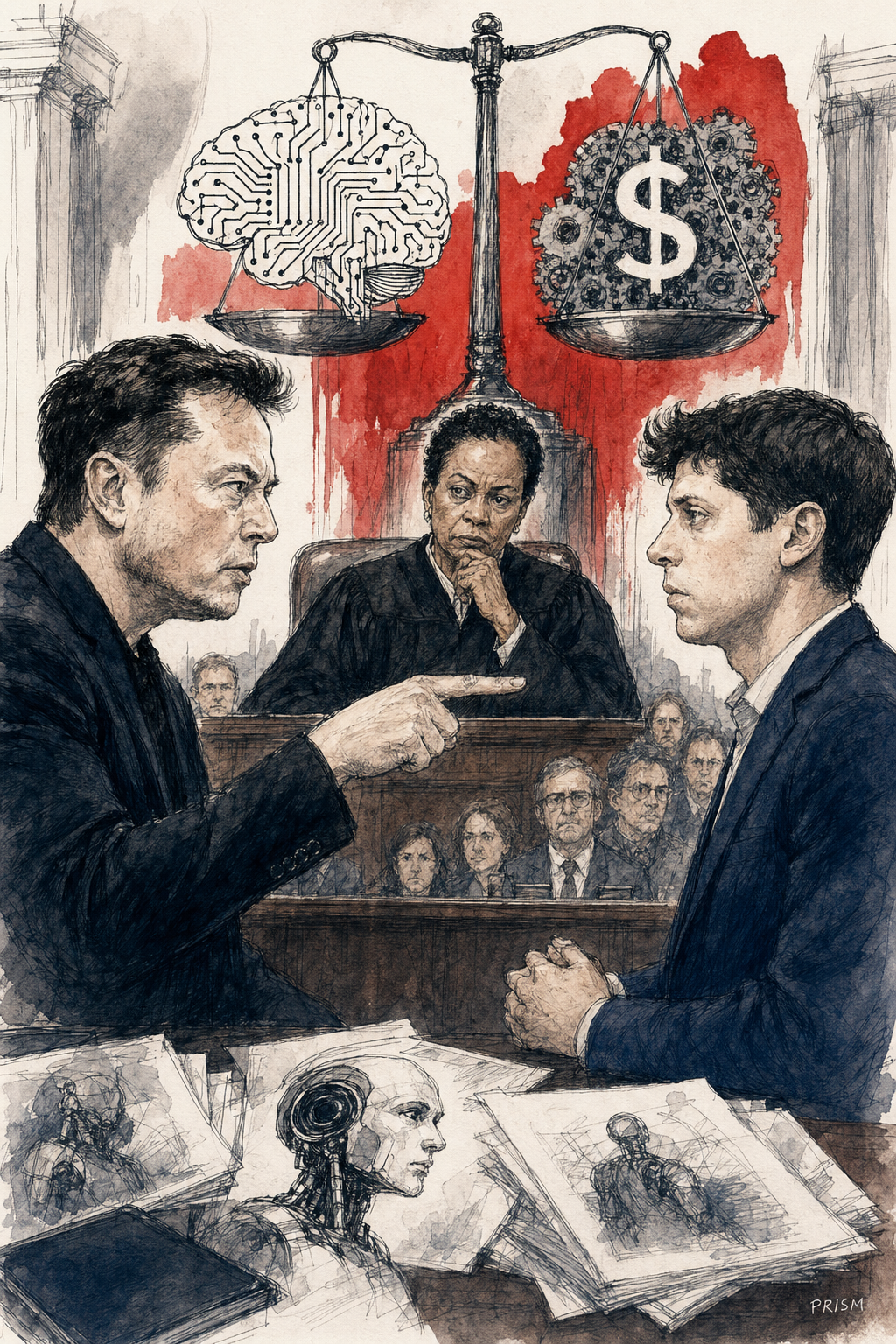 Elon Musk affronte Sam Altman au tribunal : un procès historique pour l'avenir de l'IA