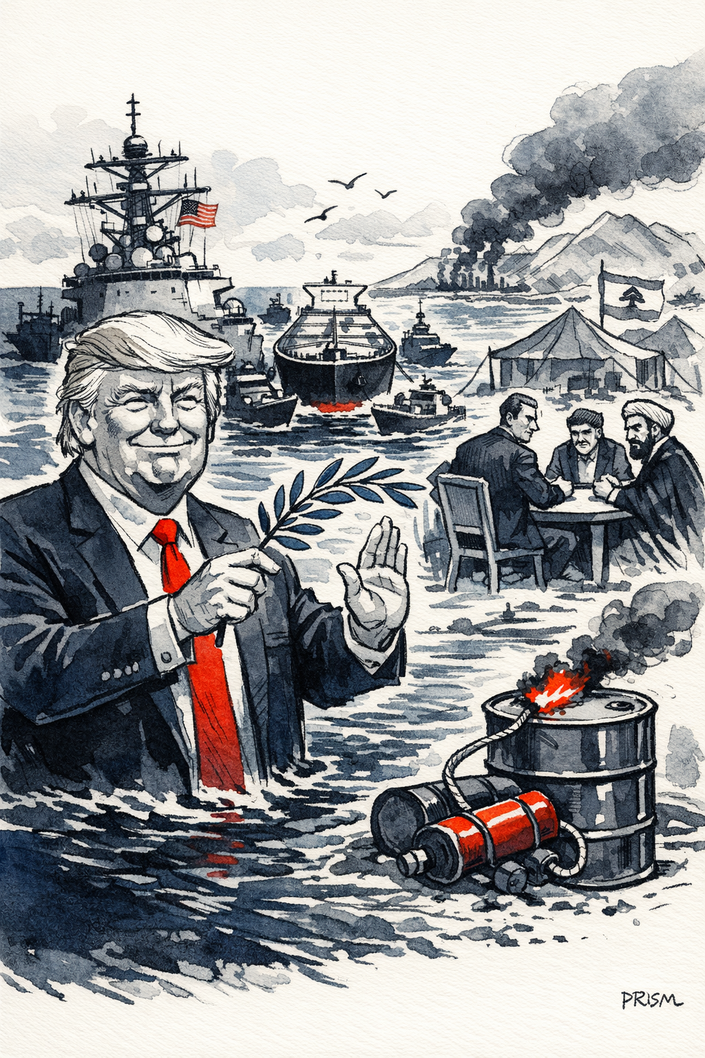 Donald Trump prolonge le cessez-le-feu avec l'Iran tout en maintenant un strict blocus maritime
