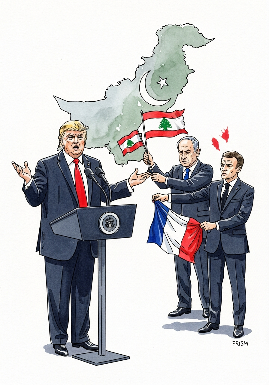 Donald Trump annonce des négociations au Pakistan tandis qu'Israël écarte la France du processus de paix libanais