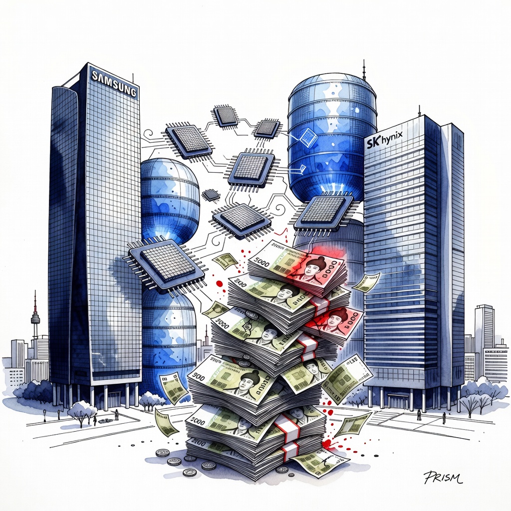 La Corée du Sud investit plus de 1 000 milliards d'euros dans l'IA pour sécuriser sa position de leader mondial des semi-conducteurs.