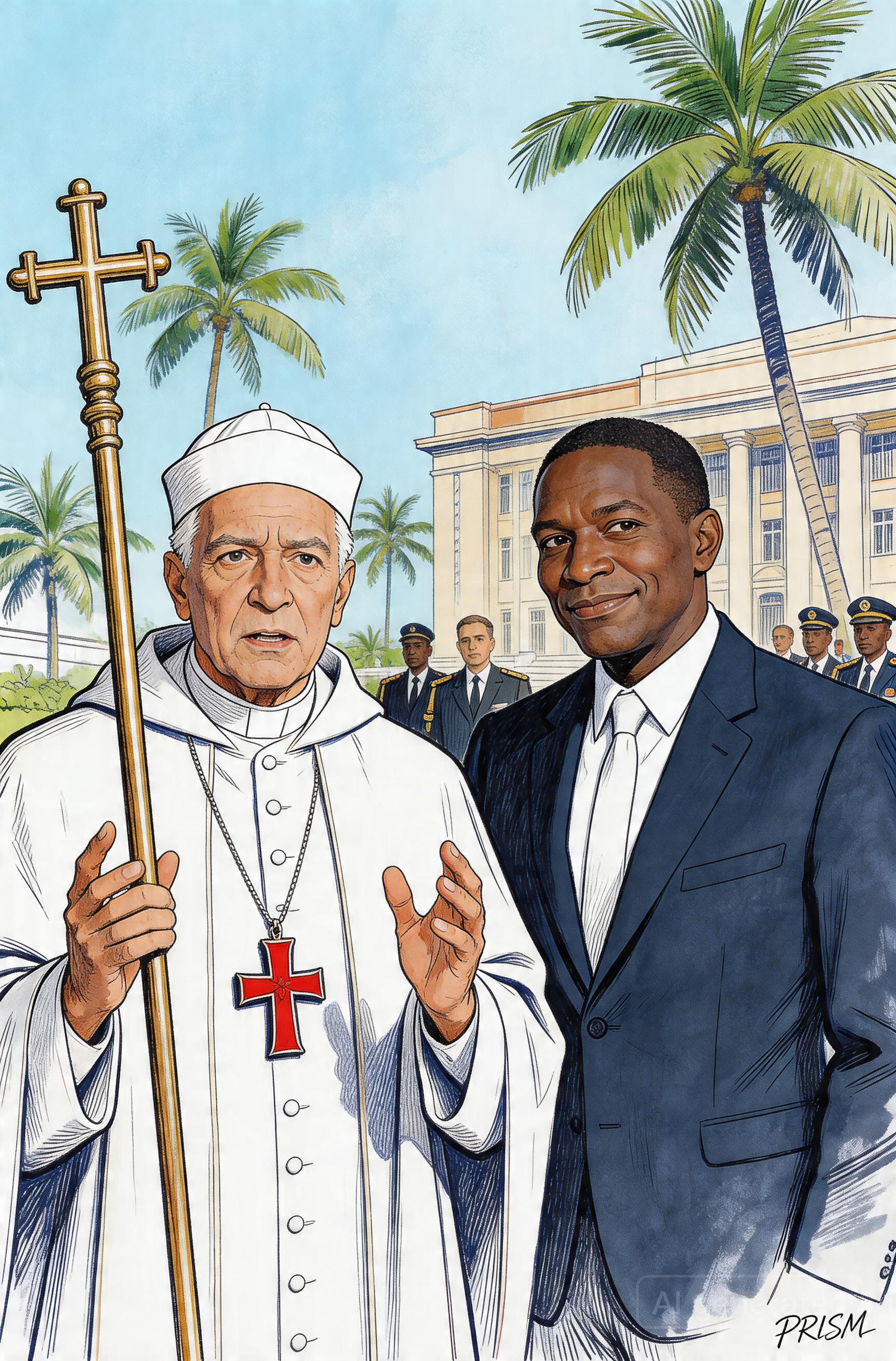 Le pape Léon XIV achève sa tournée en Guinée équatoriale en appelant à la justice