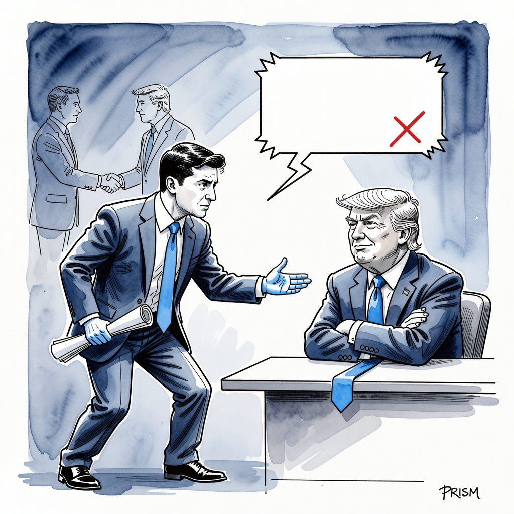 Zelensky sollicite l'aide de Trump, ce qui provoque une relance des négociations de paix.