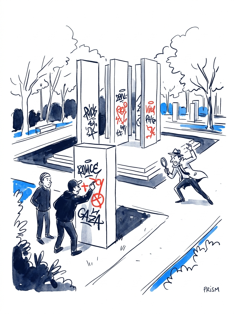 Le jardin mémoriel du 13-Novembre vandalisé deux fois : l'enquête s'accélère face à des tags politiques.