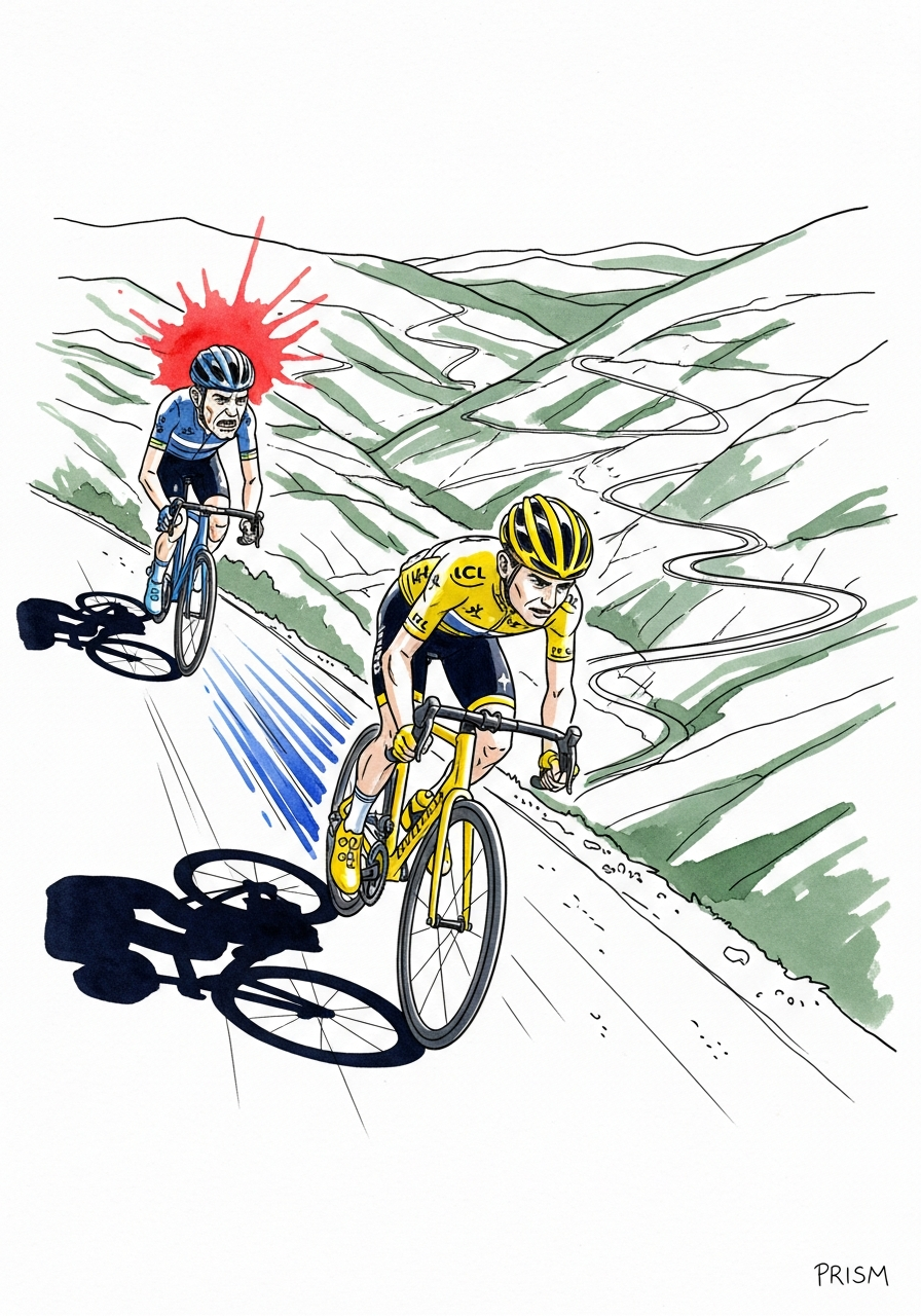 Paul Seixas distance Roglic au Tour du Pays basque et prend deux minutes d'avance.