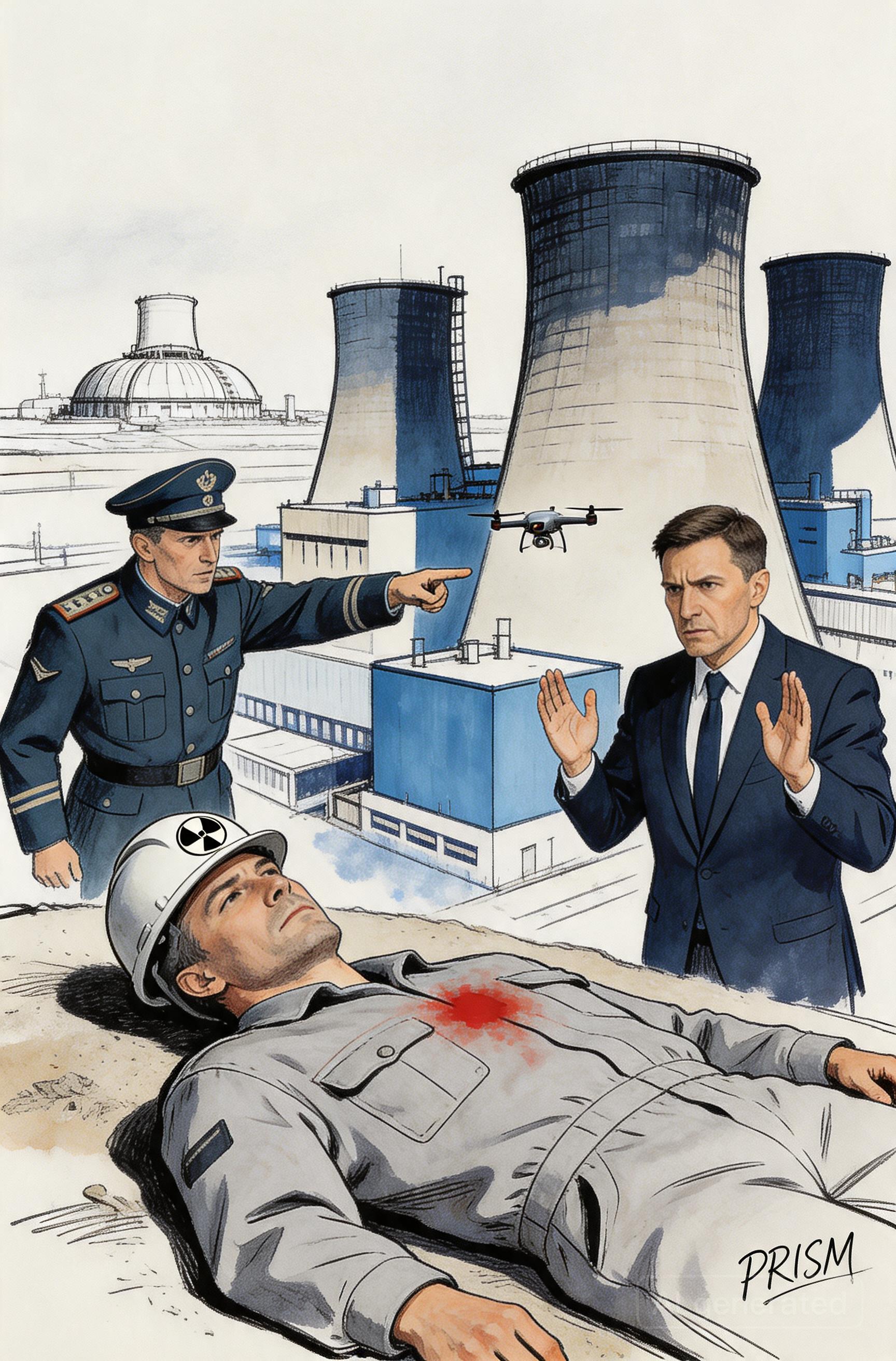 En Ukraine, un mort dans une frappe de drone près de la centrale nucléaire de Zaporijjia