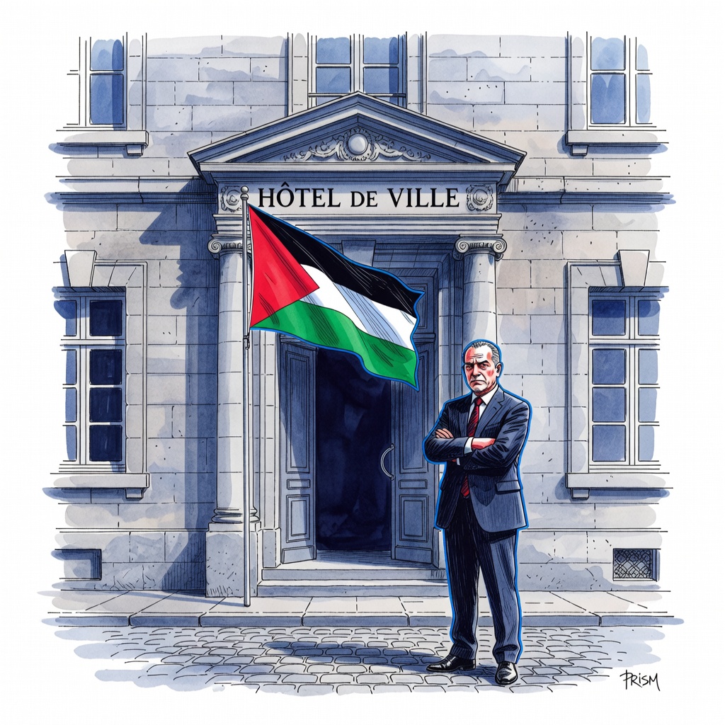 Le tribunal ordonne à Vaulx-en-Velin de retirer le drapeau palestinien avec 100 euros d'amende journalière.