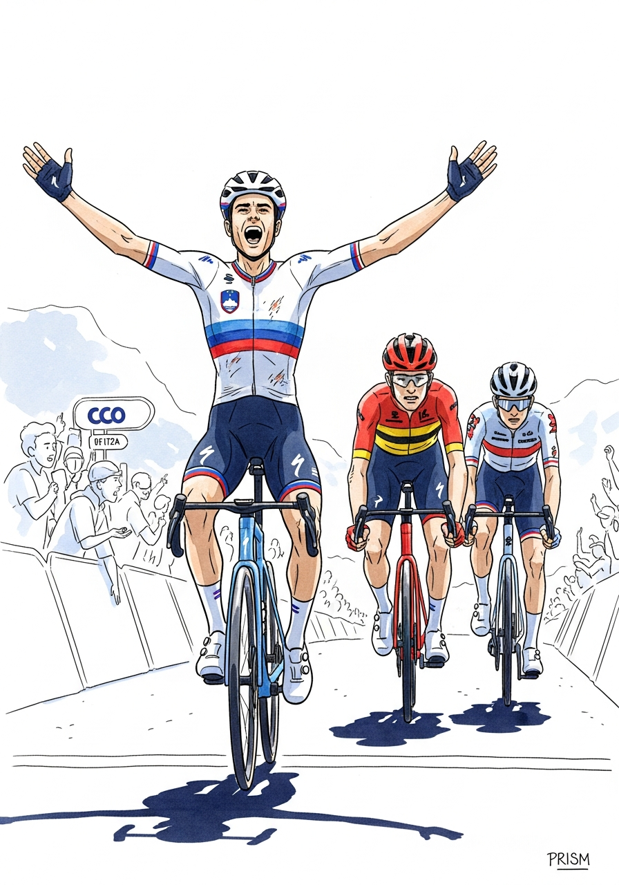 Tadej Pogacar remporte son troisième Tour des Flandres en solitaire devant Van der Poel et Evenepoel