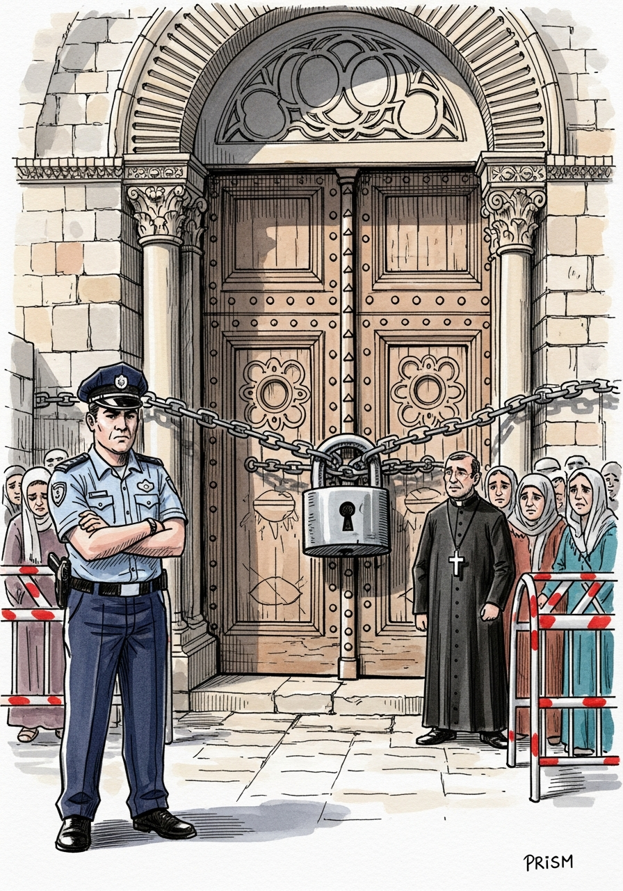 Pâques à Jérusalem : la messe au Saint-Sépulcre restreinte par la guerre et les barrages policiers
