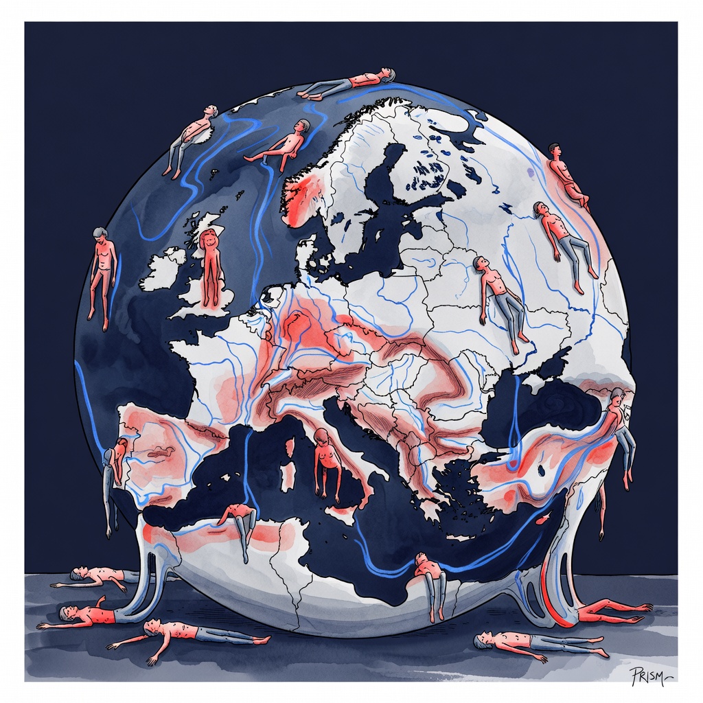 La canicule en Europe fait 1 300 morts selon l'OMS, continent qui se réchauffe le plus.